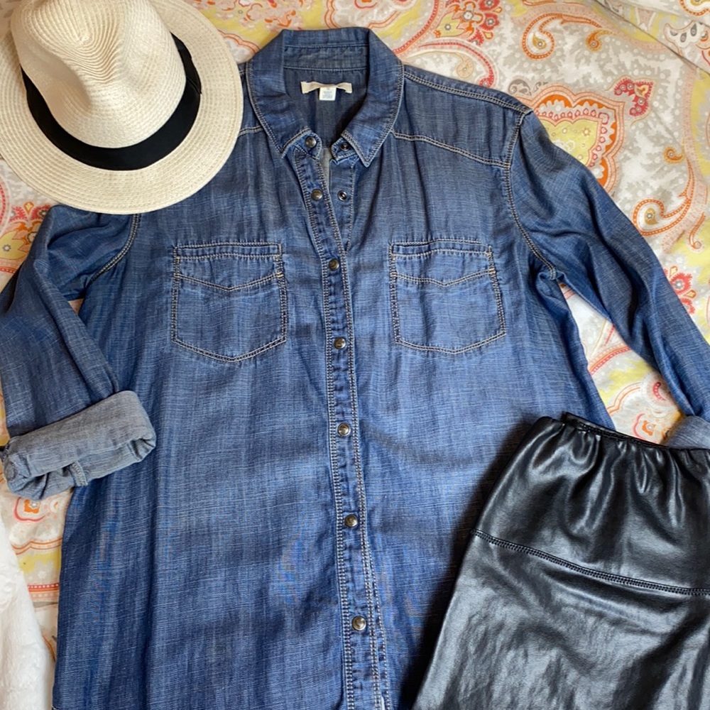 Treasure & Bond • Snap-up Jean Shirt